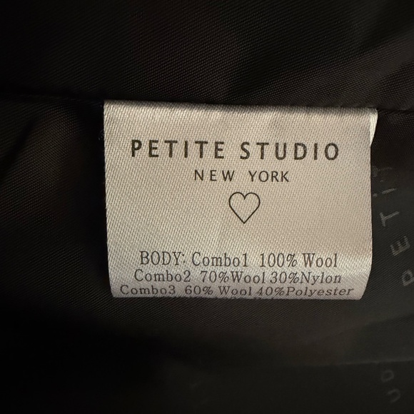 Petite Studio colorblock wool-blend coat - Picture 3 of 5